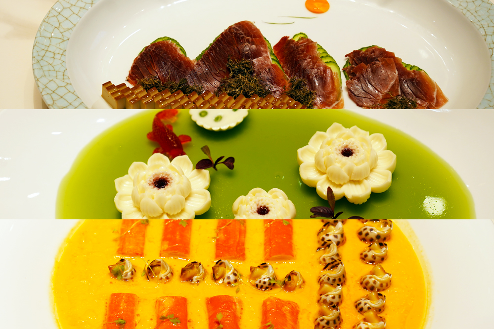 大觀樓長(zhǎng)聯(lián)宴。從上至下依次為北走蜿蜒、九夏芙蓉、蟹嶼螺洲。供圖