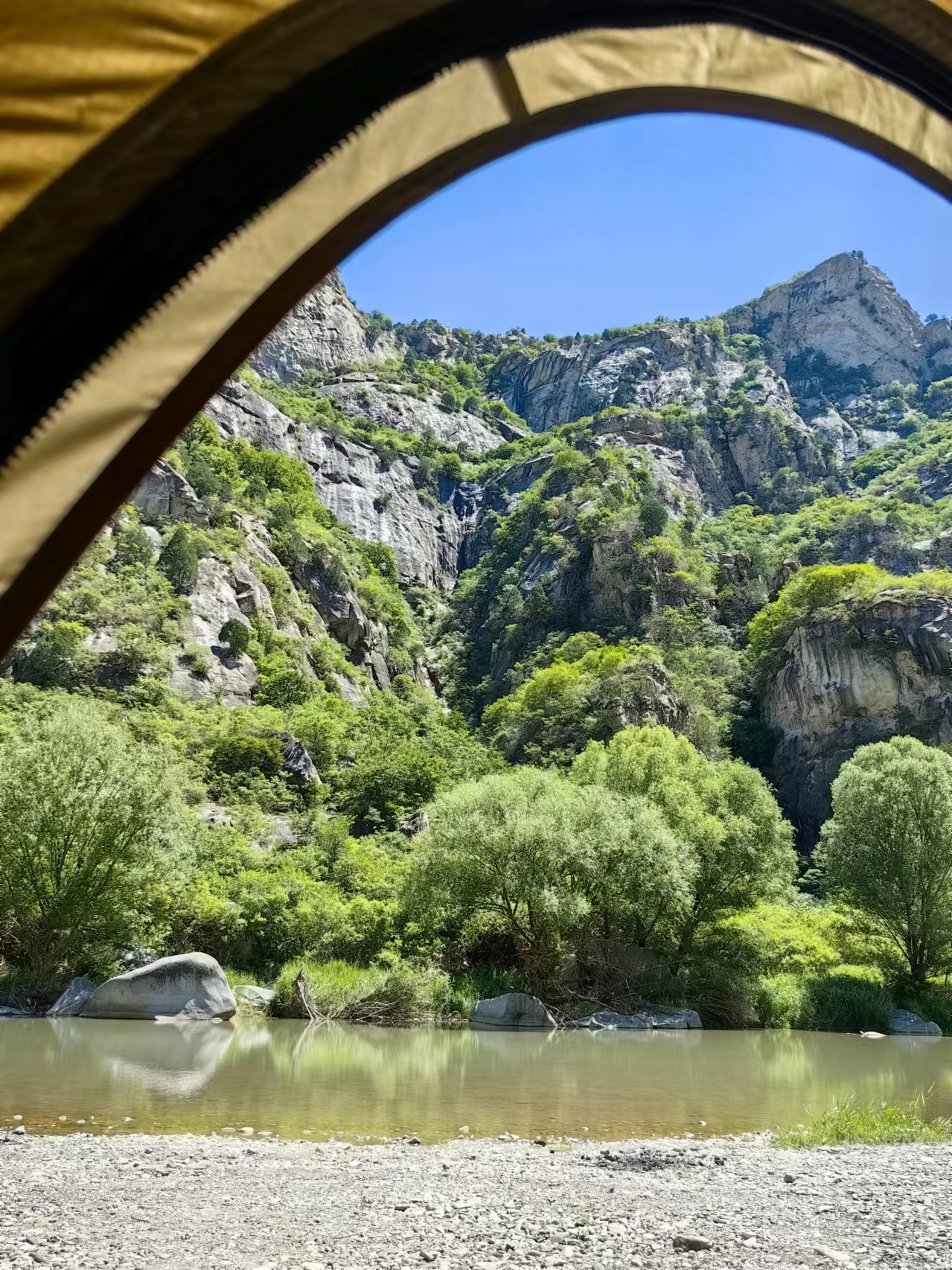 北京懷柔白河灣。受訪者供圖