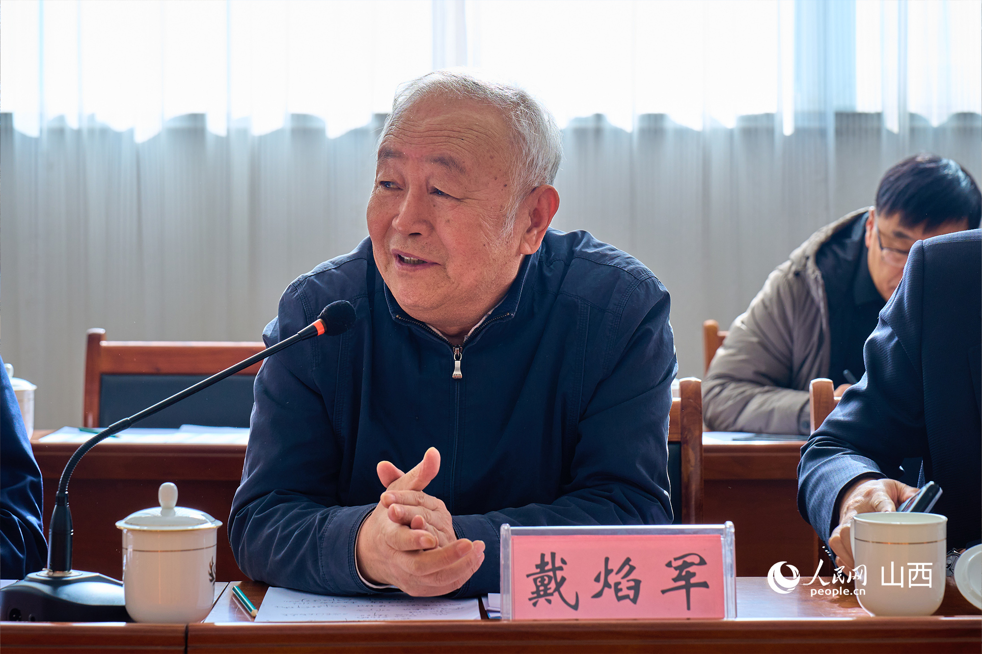 中央黨校（國家行政學(xué)院）黨建教研部原副主任、教授戴焰軍。人民網(wǎng) 張超寧攝